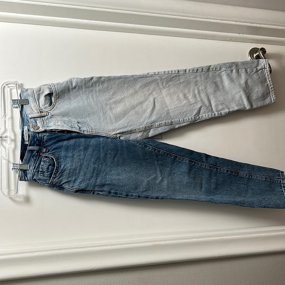 Pacsun two toned high rise straight jeans size 22 cute comfy gently used nostain